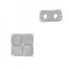 Cymbal ™ DQ metal bead substitute Voutakos for Tila beads - Antique silver
